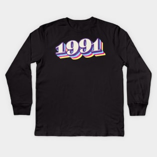 1991 Birthday Year Kids Long Sleeve T-Shirt